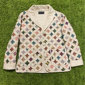 Vintage Y2K Quilted Blazer RARE Donna Sharp